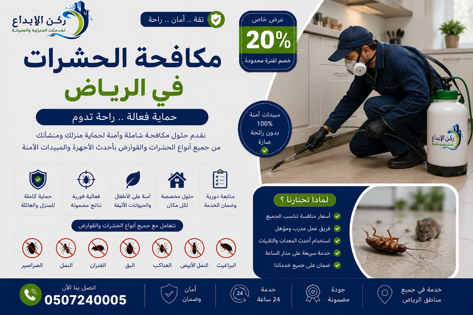 ارخص شركة مكافحة حشرات بالرياض