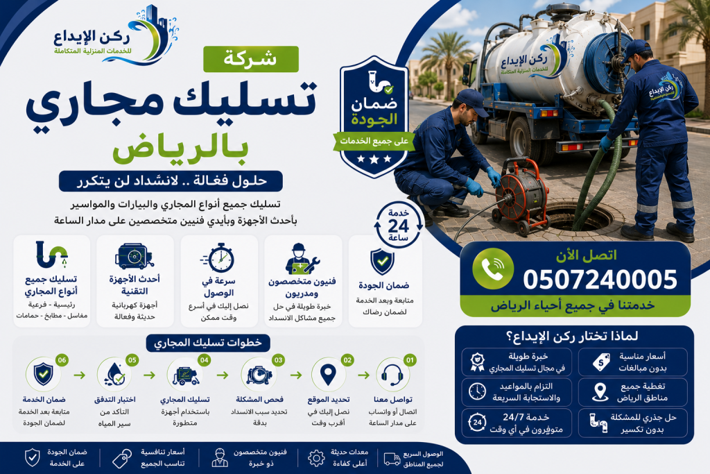 شركة تسليك مجاري بالرياض