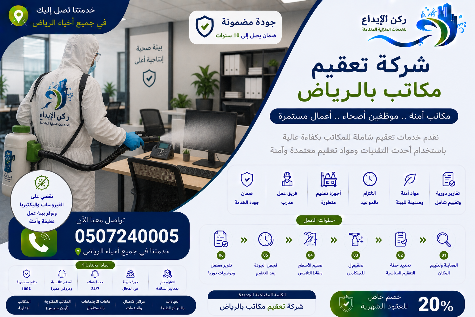 شركة تعقيم مكاتب بالرياض