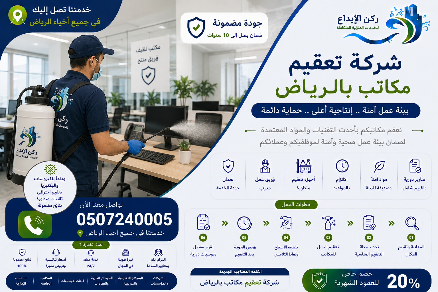 شركة تعقيم مكاتب بالرياض