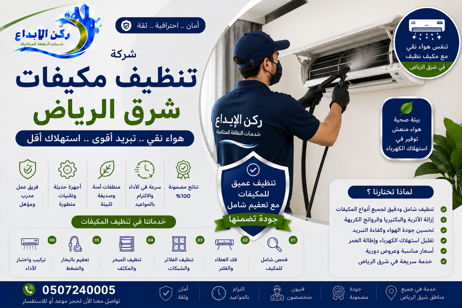شركة تنظيف مكيفات شرق الرياض