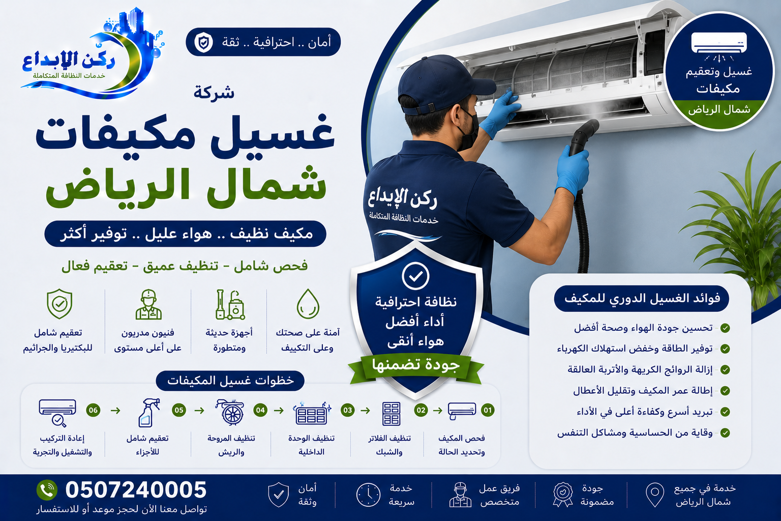 شركة غسيل مكيفات شمال الرياض