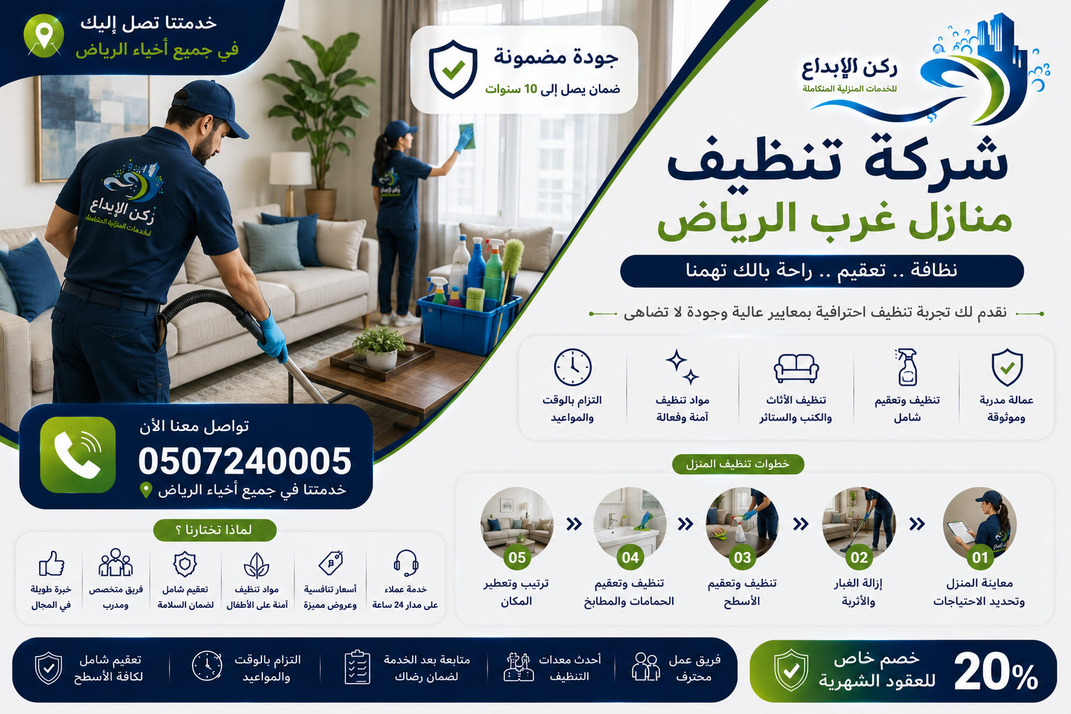 شركة تنظيف منازل غرب الرياض