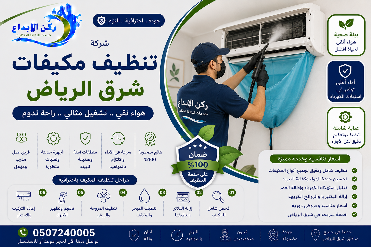 شركة تنظيف مكيفات شرق الرياض