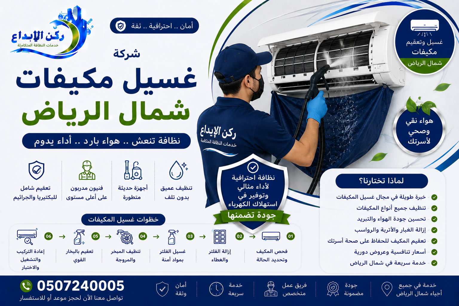 شركة غسيل مكيفات شمال الرياض