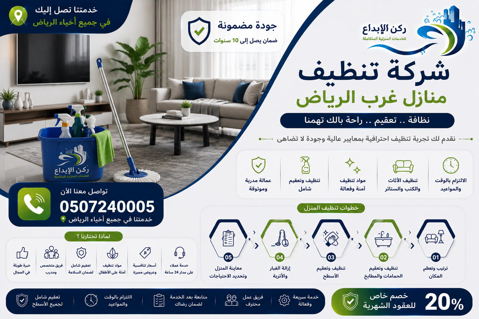 شركة تنظيف منازل غرب الرياض