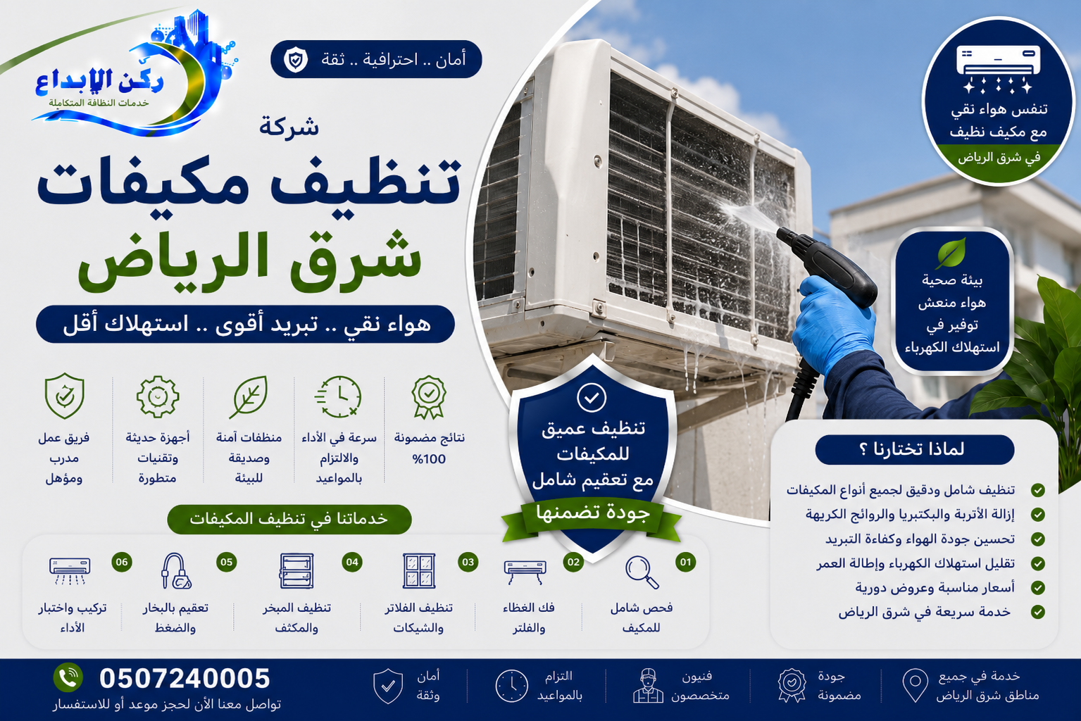 شركة تنظيف مكيفات شرق الرياض