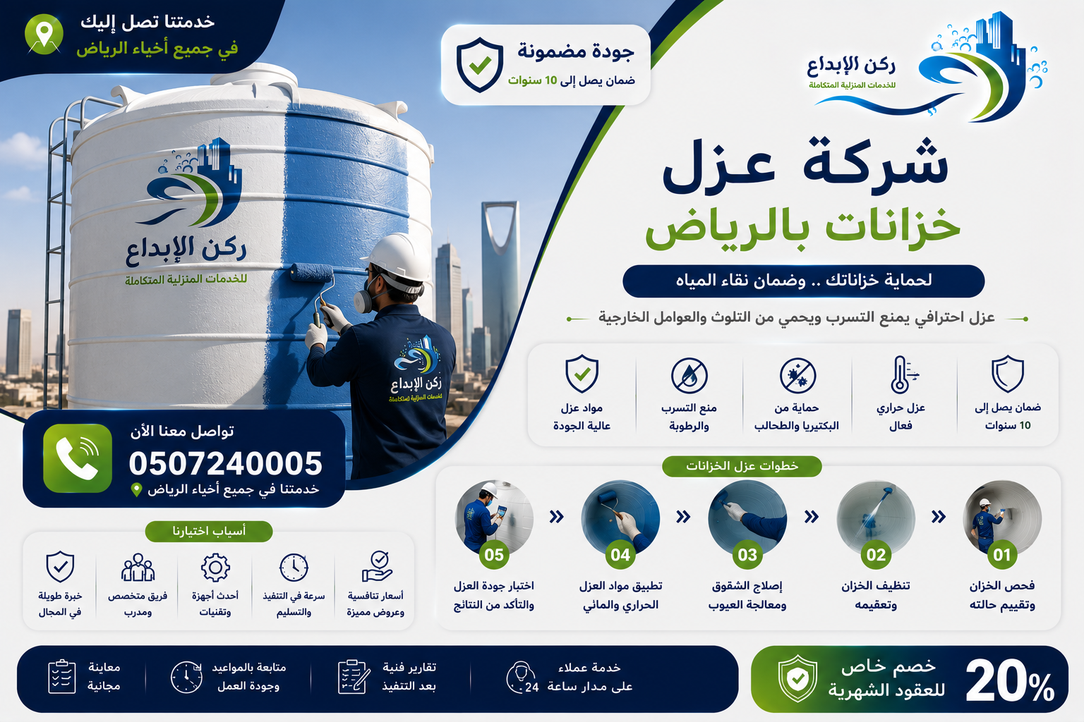 شركة عزل خزانات بالرياض