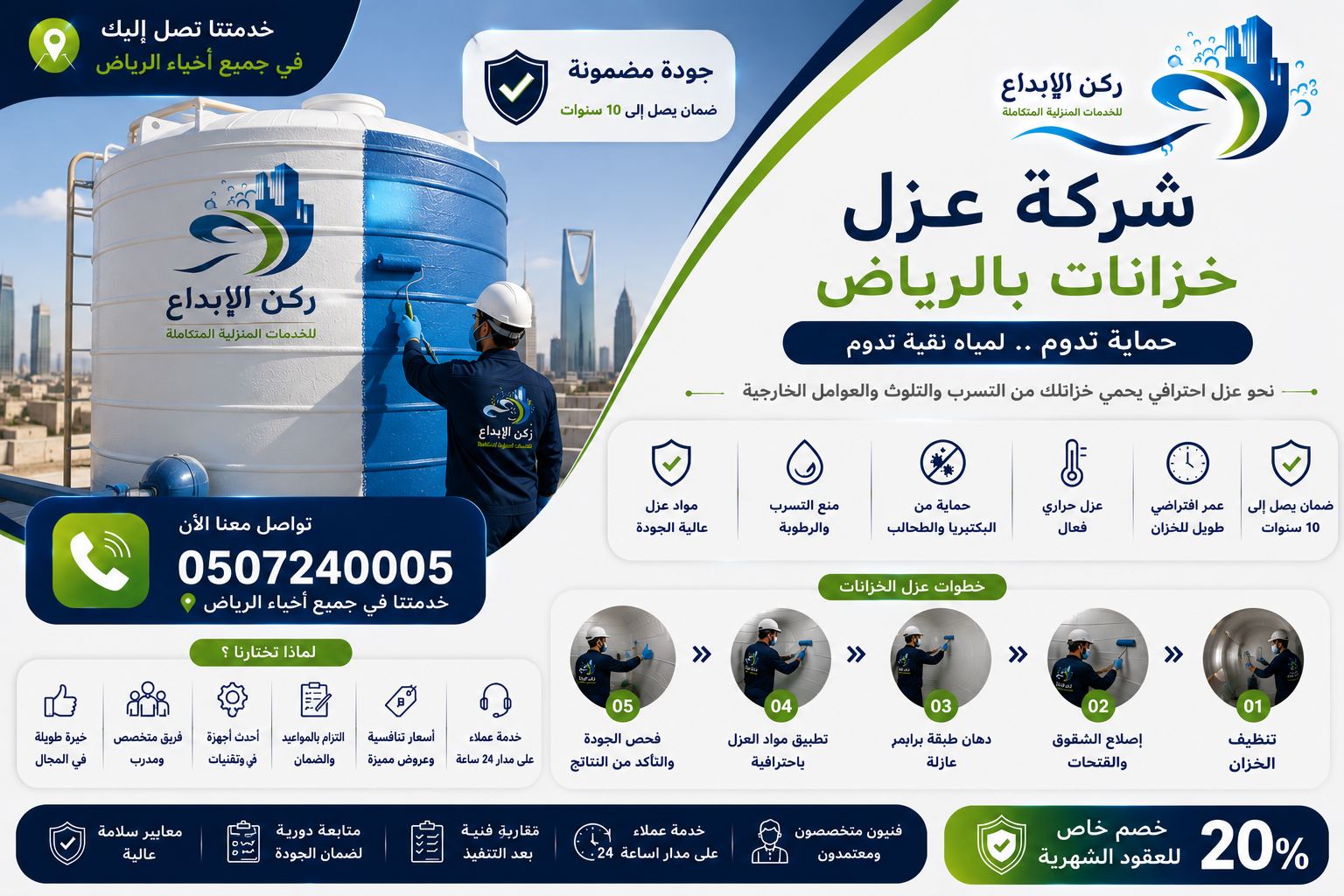 شركة عزل خزانات بالرياض