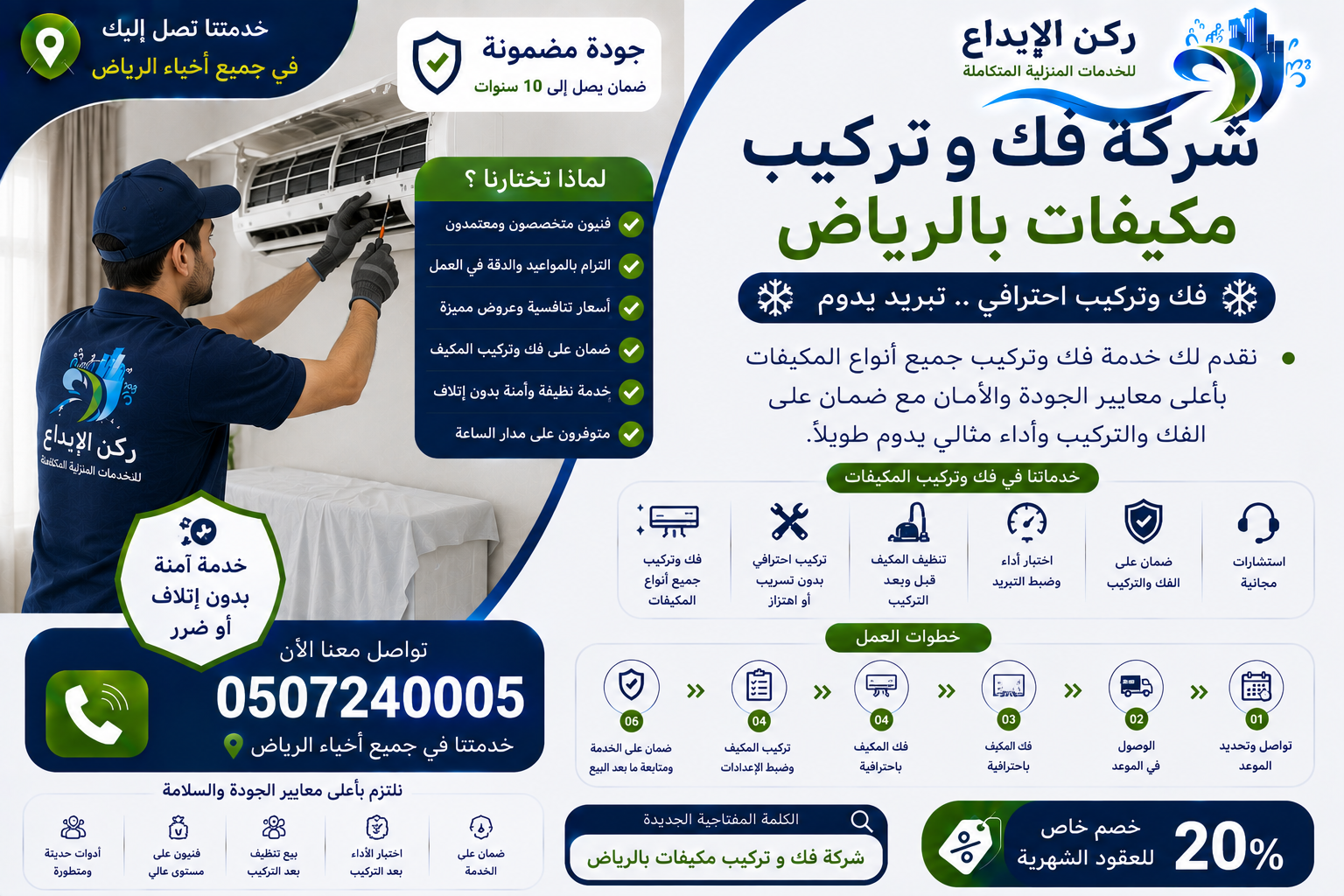 شركة فك و تركيب مكيفات بالرياض