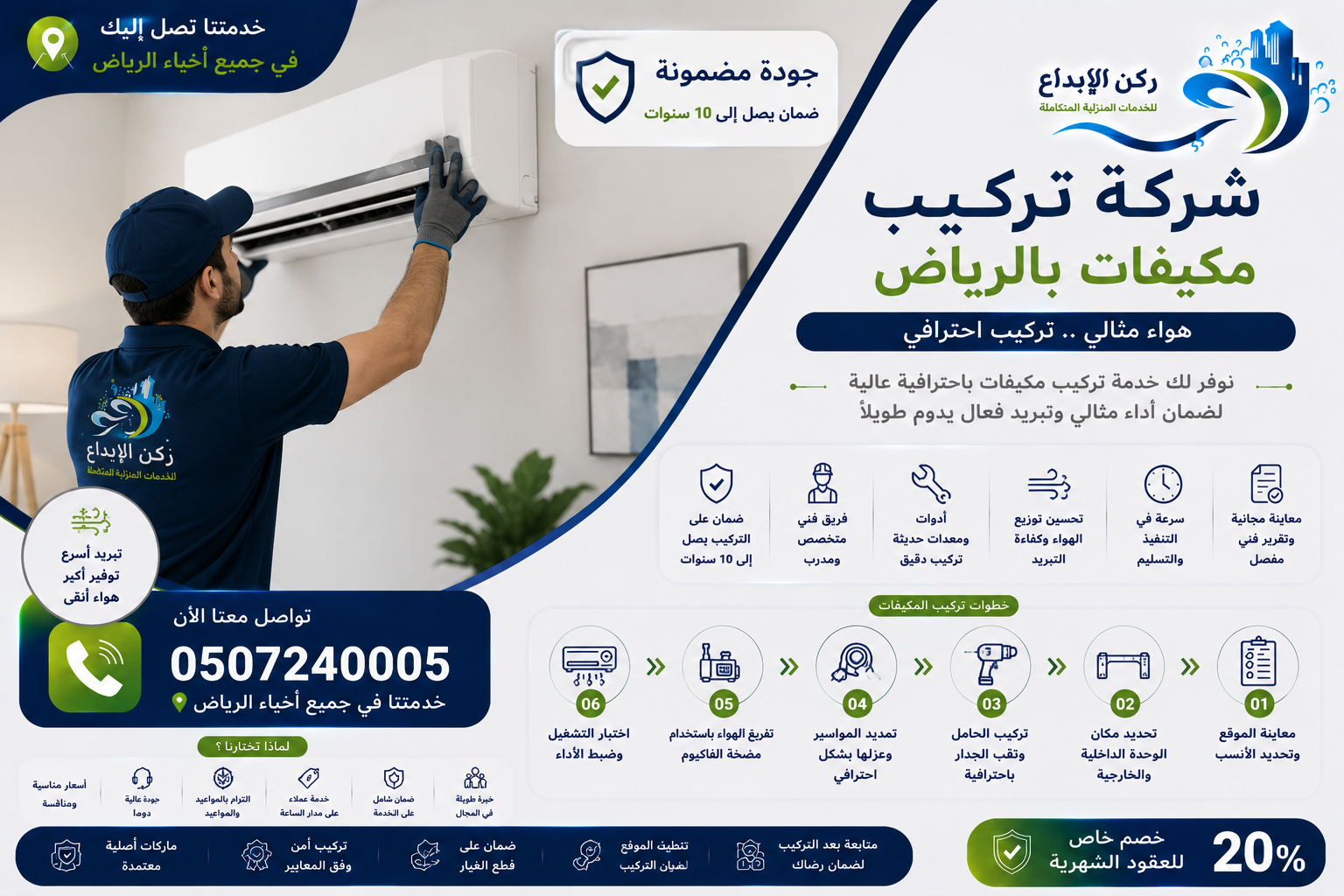 شركة تركيب مكيفات بالرياض