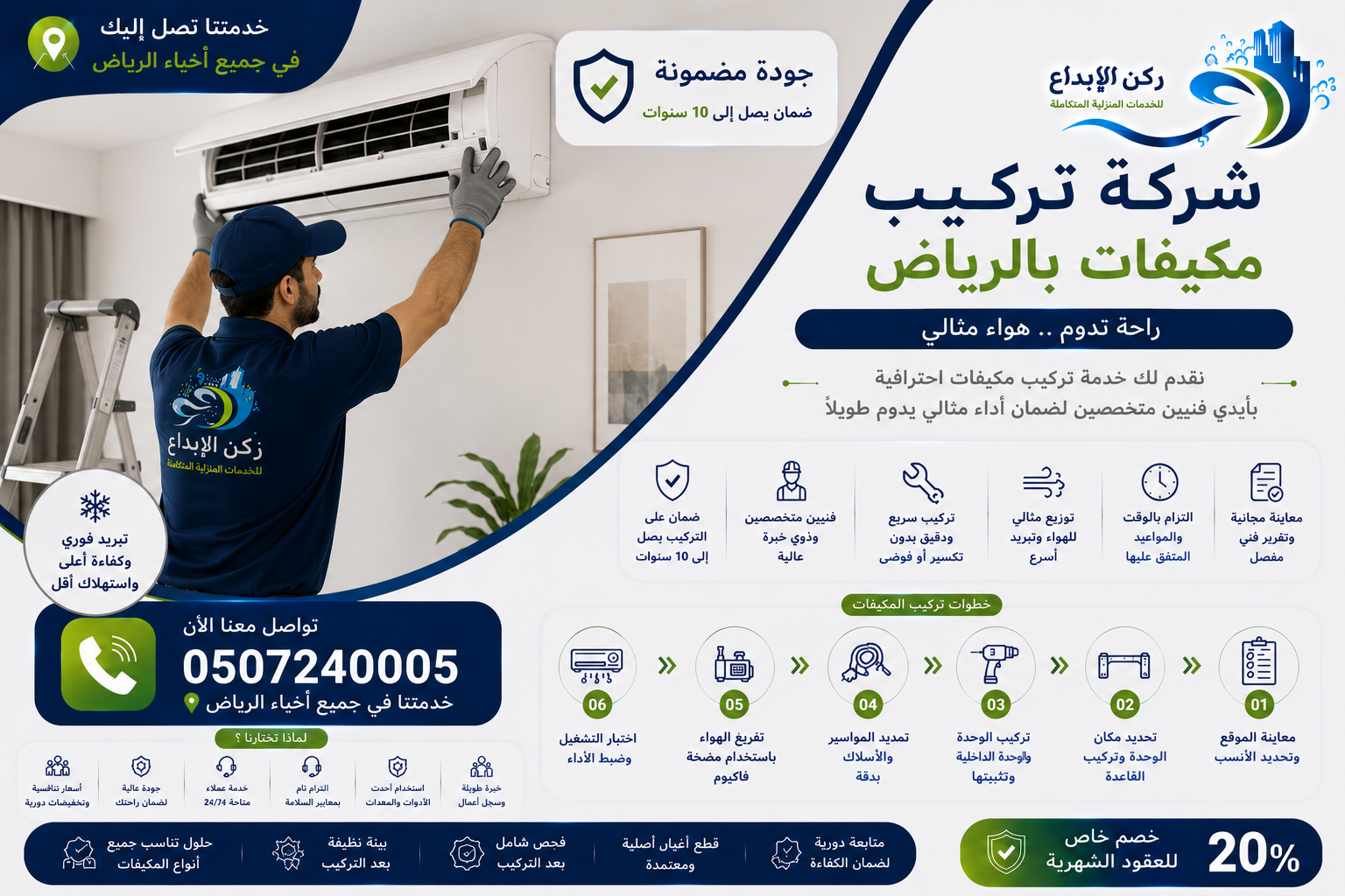 شركة تركيب مكيفات بالرياض