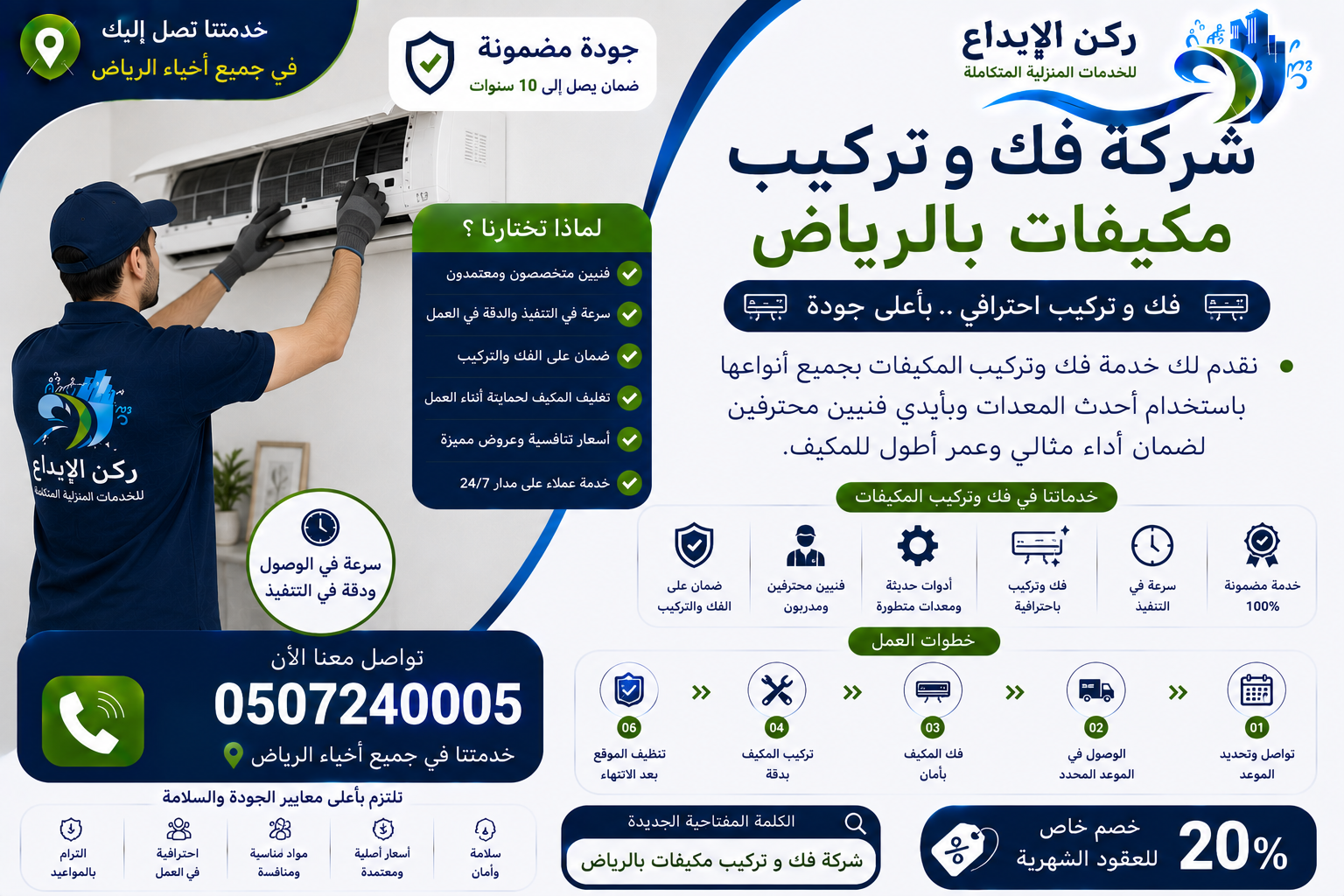 شركة فك و تركيب مكيفات بالرياض