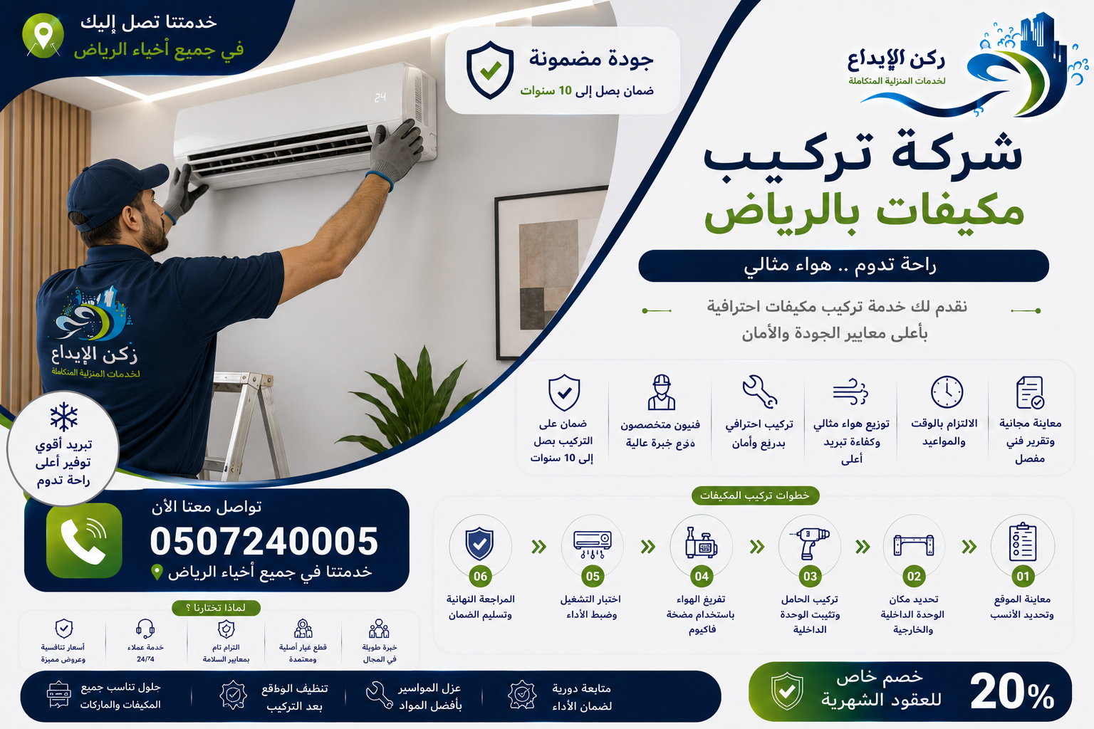 شركة تركيب مكيفات بالرياض